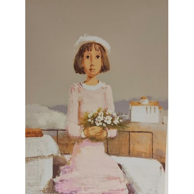 Dragica J. Cvek - Djevojčica u rozoj haljini